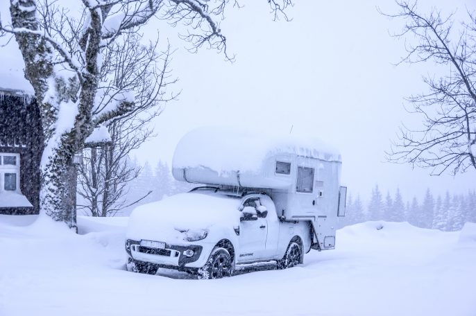 Ford Ranger im Schnee